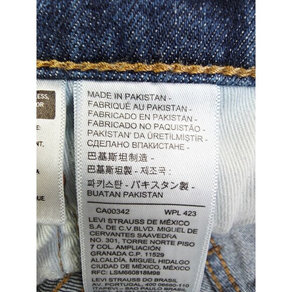 Levis Size 29X28 Mens 541 Blue Denim Premium 5 Pocket Logo Tag Jeans - Picture 14 of 14